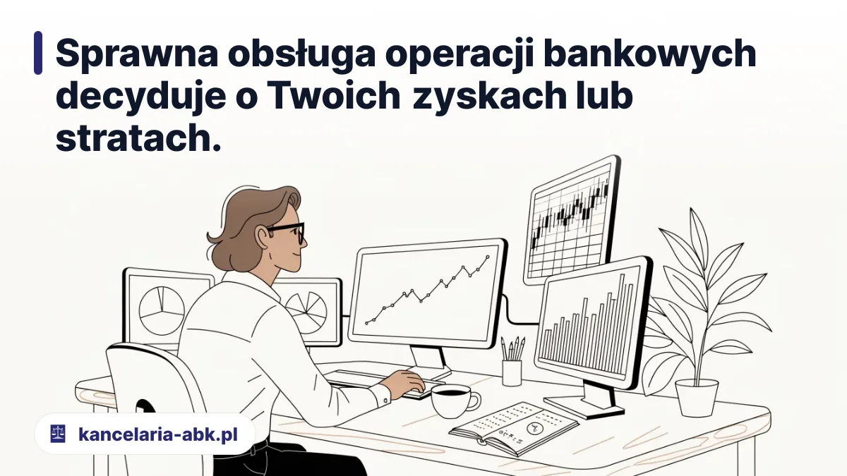 Sprawna obsługa operacji bankowych decyduje o Twoich zyskach lub stratach. - obsługa operacji na rynkach finansowych