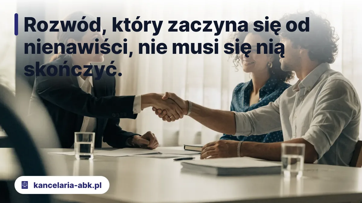 Rozwód, który zaczyna się od nienawiści, nie musi się nią skończyć.